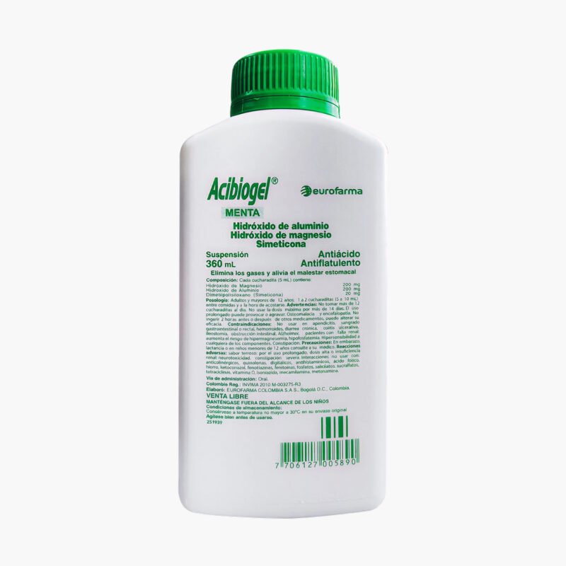 Acibiogel 360ml Menta