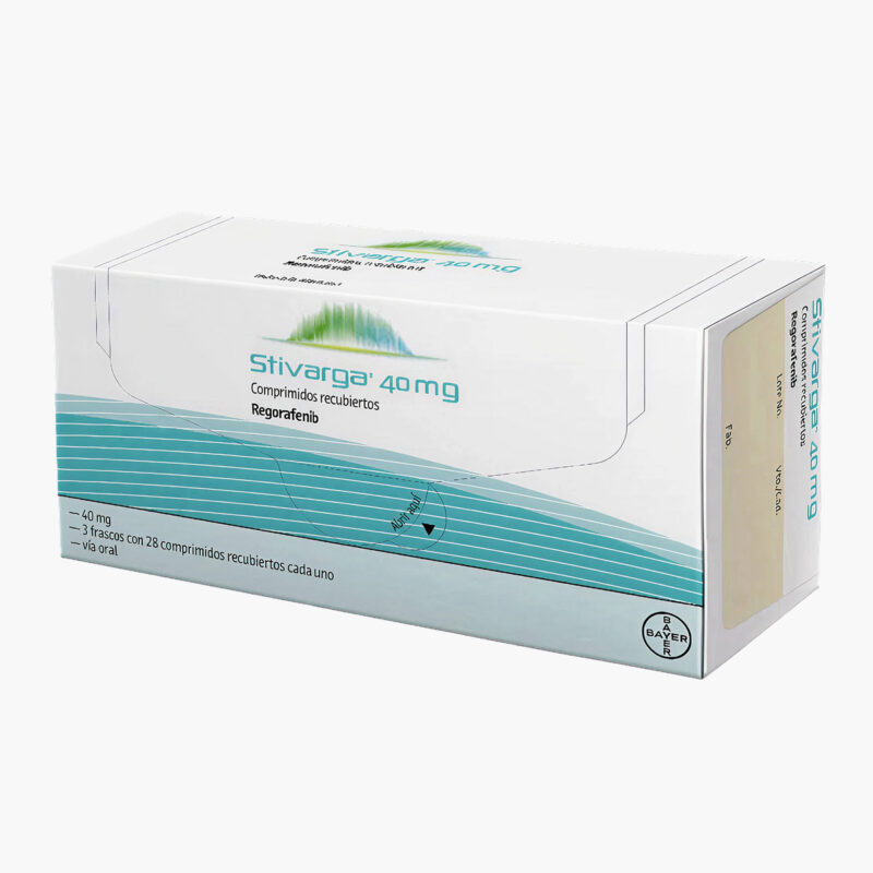 Stivarga (Regorafenib) 40 mg Caja 3 Frascos x 28 Comprimidos Recubiertos